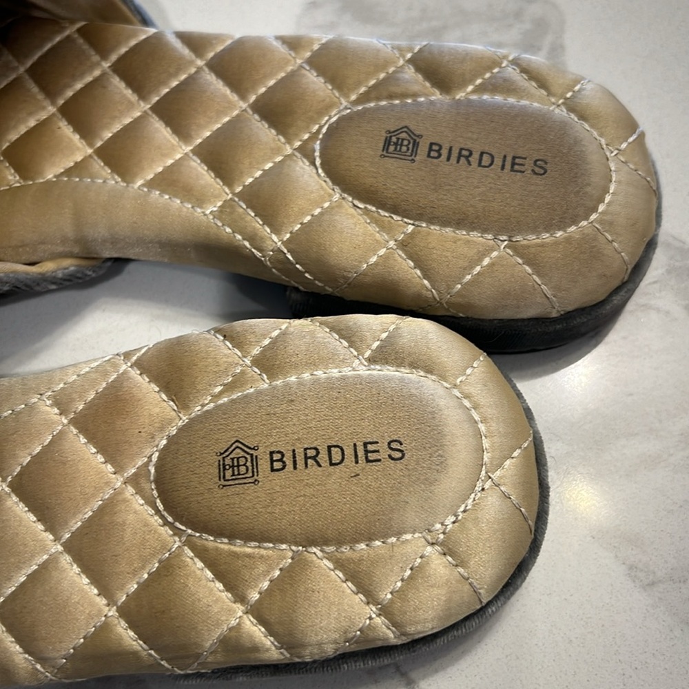 Birdies “Songbird” ice blue slides with crystal embellishments - Picture 4 of 8
